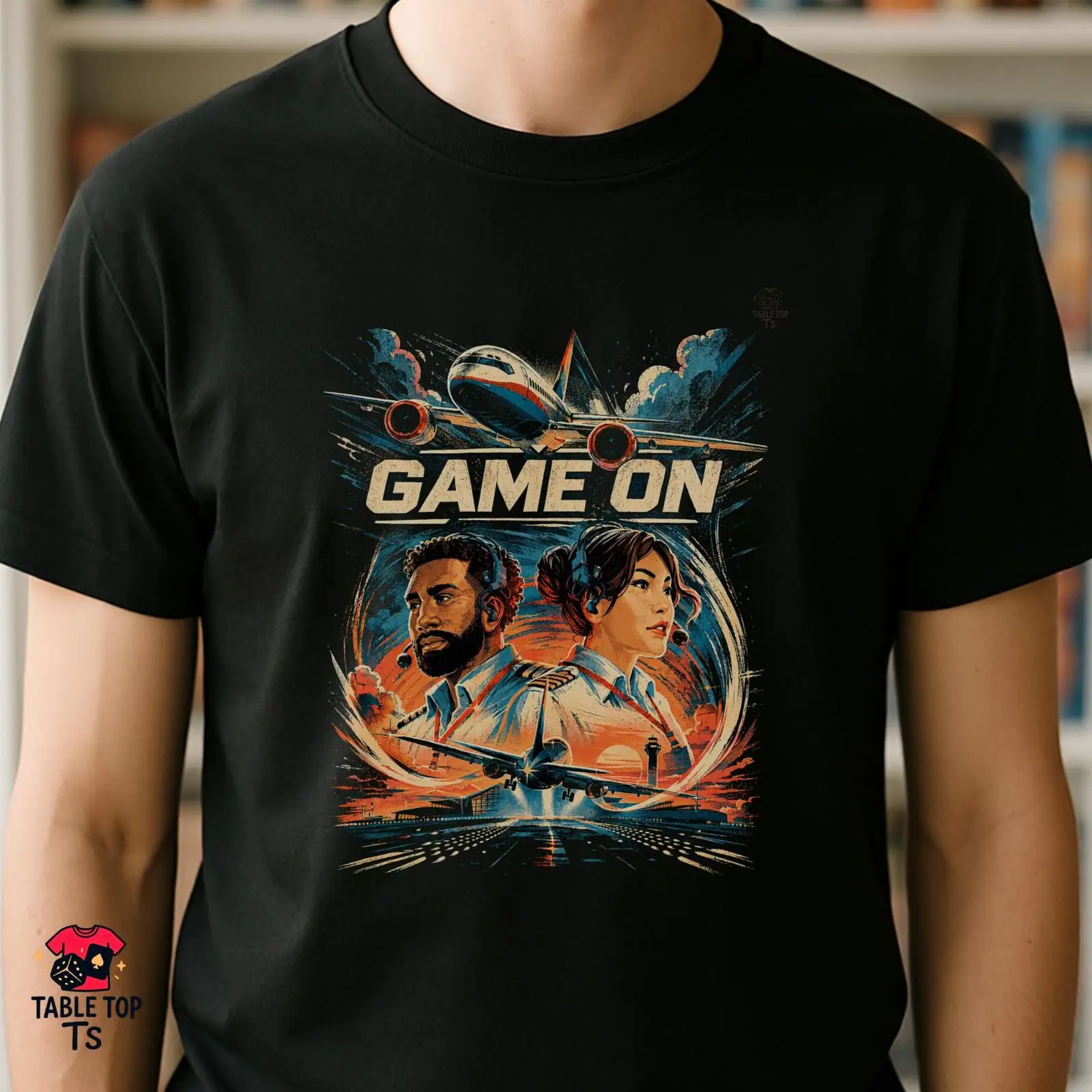 Board Game Inspiration - T-shirt GAME ON ispirata a Sky