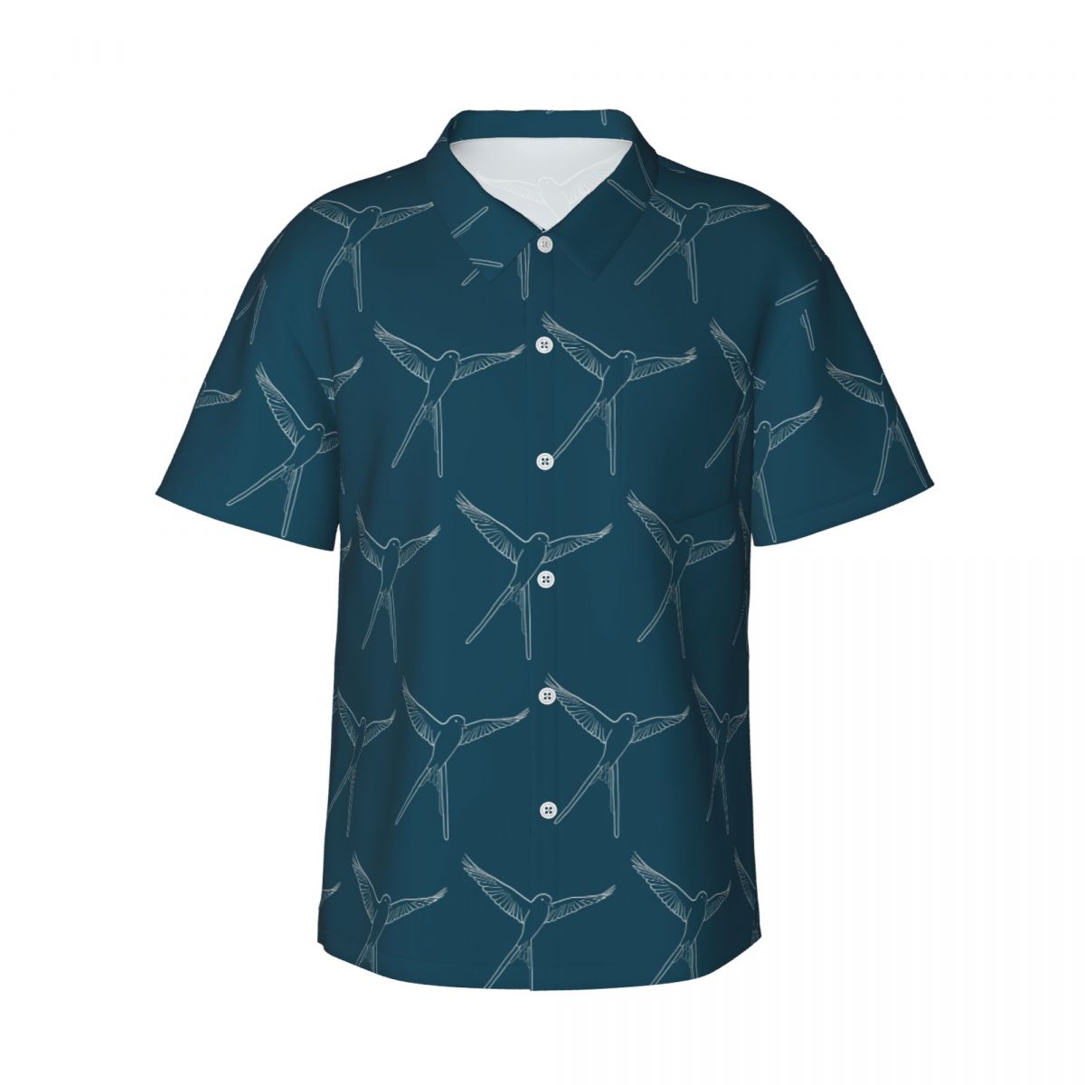 Board Game Wingspan - Camicia hawaiana da uomo a maniche