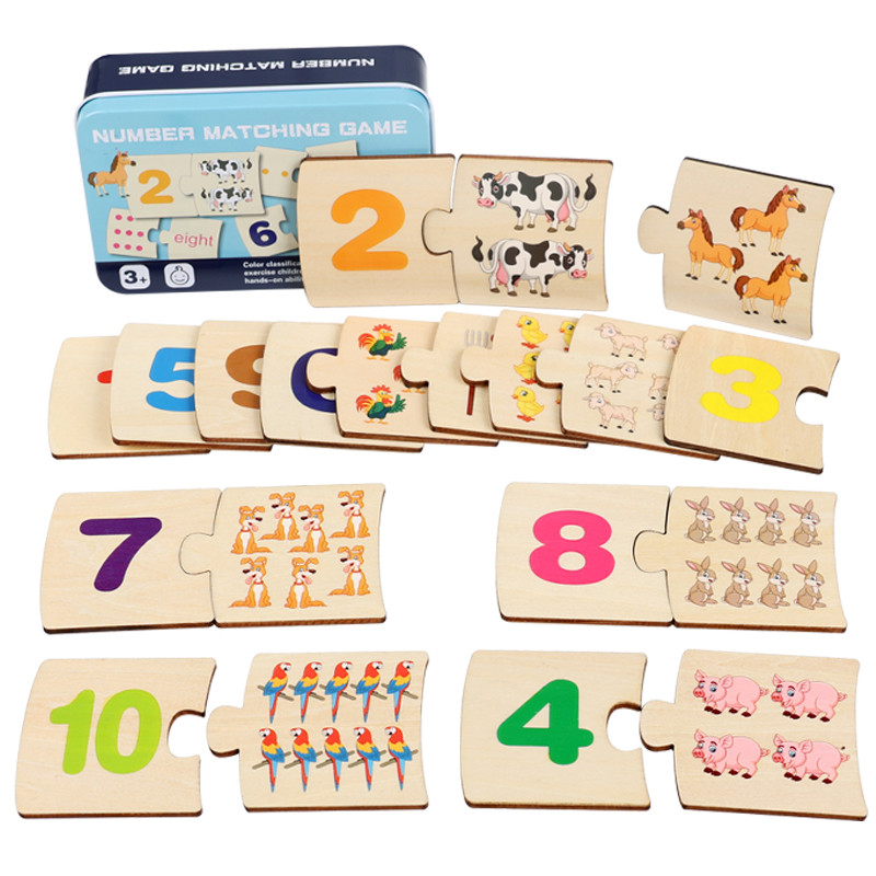 Board Game For 6 Years Old - Bambini Scatola di Ferro Numero Illuminazione