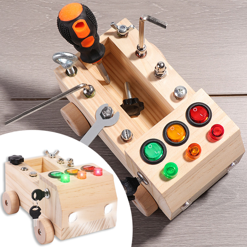Board Game For 6 Years Old - Legno Montessori Occupato Bordo Giocattoli Sensoriali