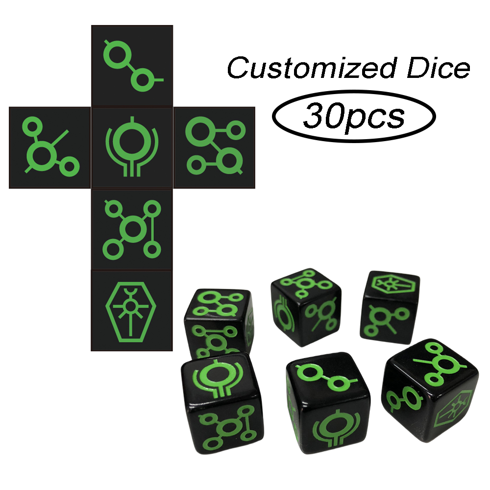 Board Game Logo - T & G 16mm personalizzato D6