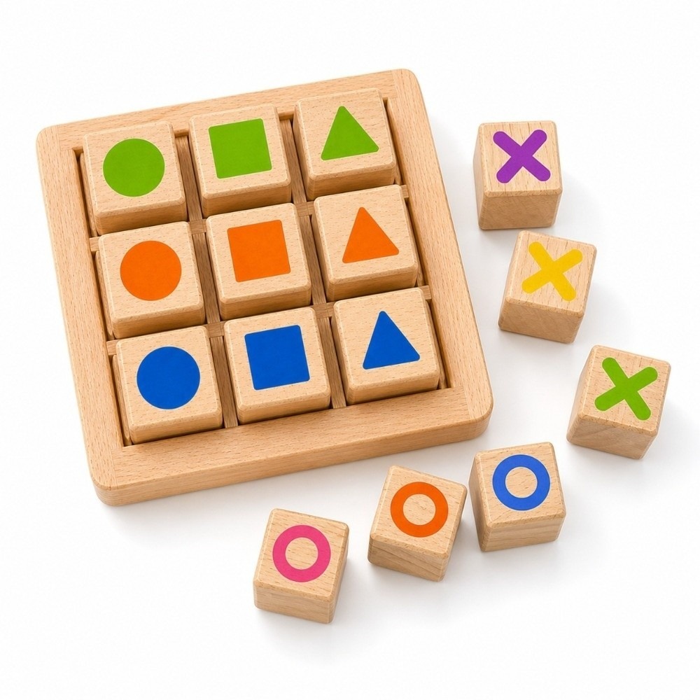 Tic Tac Toe in Legno Portatile - Board Game For 5 Players recensione e prezzo
