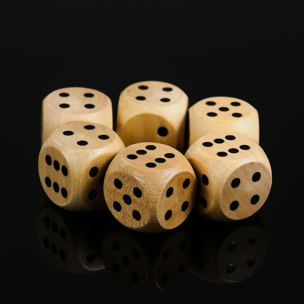 5 pz 20mm dadi in legno punto  - Dice Tower Wooden recensione e prezzo
