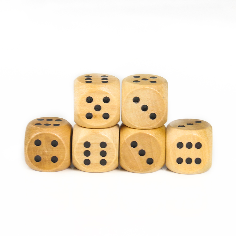 5 pz 20mm dadi in legno punto  - Dice Tower Wooden recensione e prezzo