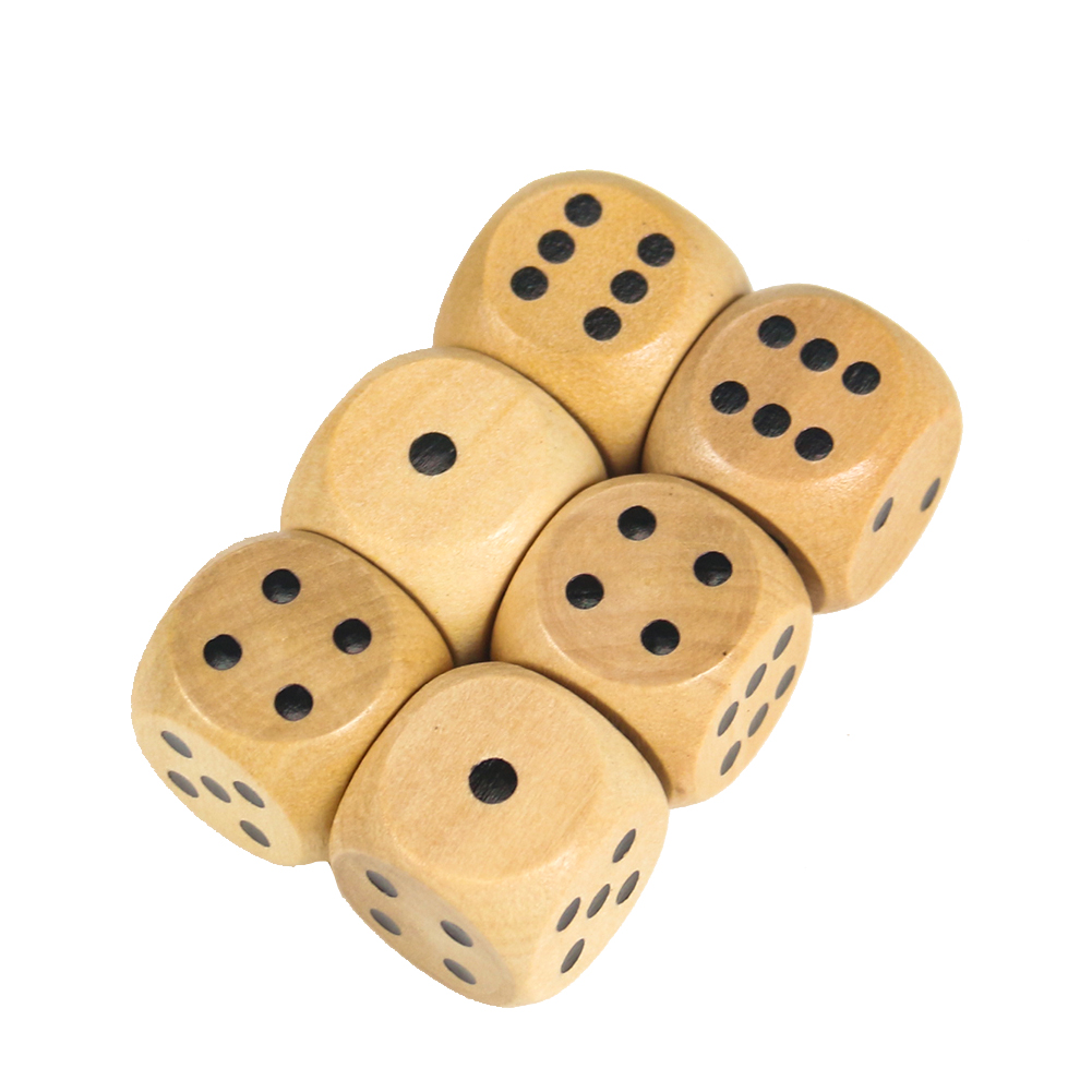 5 pz 20mm dadi in legno punto  - Dice Tower Wooden recensione e prezzo