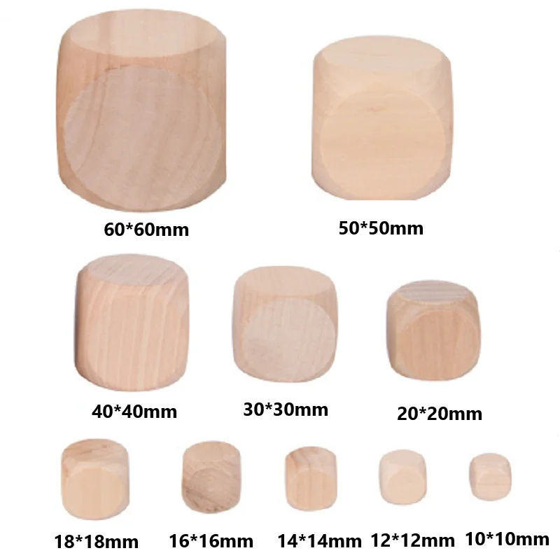 10 pezzi D6 dadi in legno bian - Dice Tower Wooden recensione e prezzo