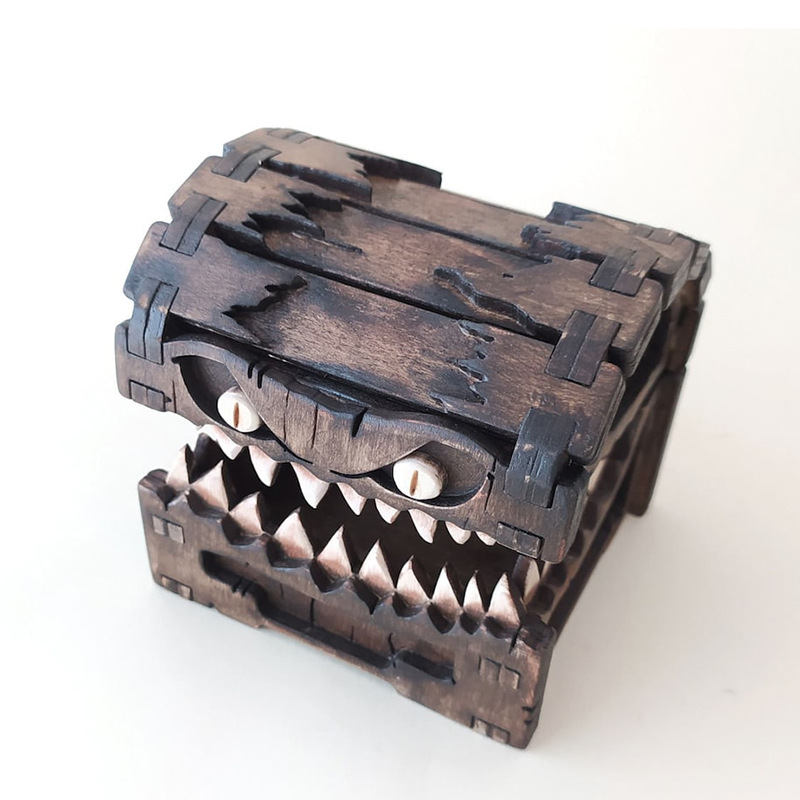 Mimic Chest for Dungeons and D - Dice Tower Wooden recensione e prezzo