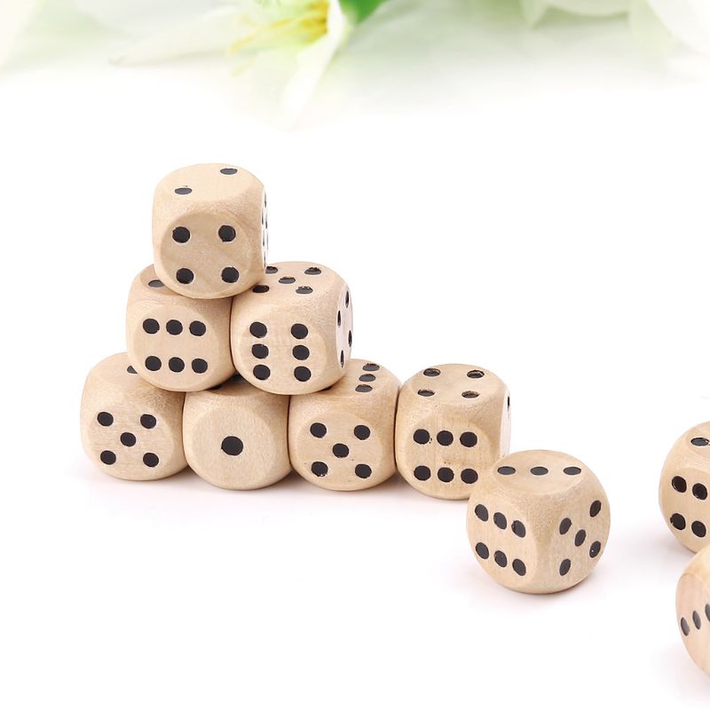 10 pz dadi legno 6 facce D6 fa - Dice Tower Wooden recensione e prezzo
