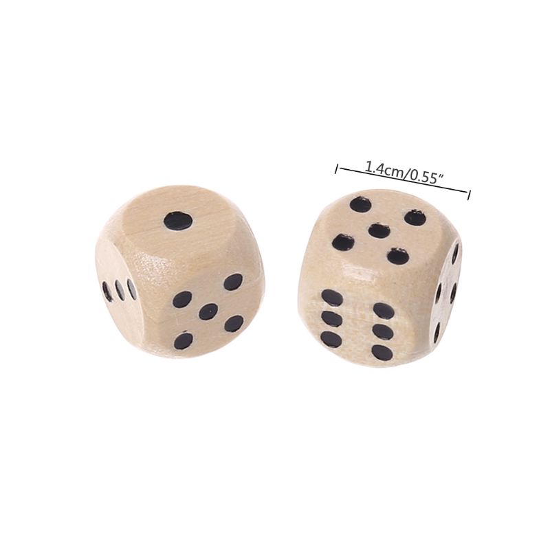 10 pz dadi legno 6 facce D6 fa - Dice Tower Wooden recensione e prezzo